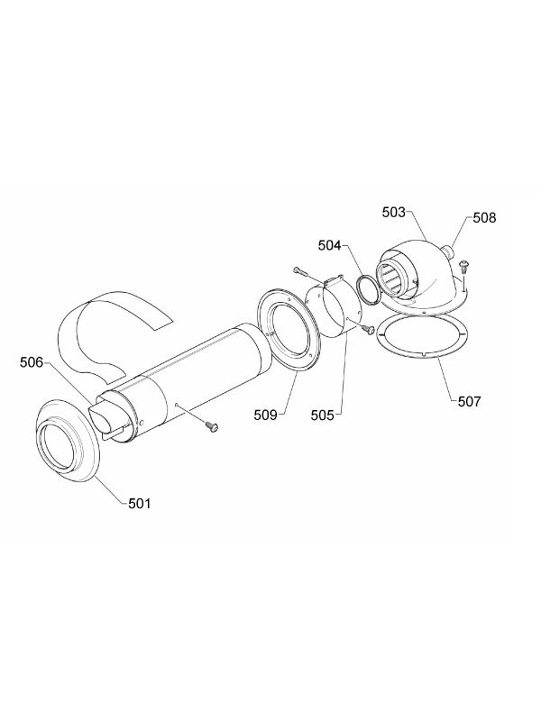 Exploded Diagram for TELESCOPIC FLUE