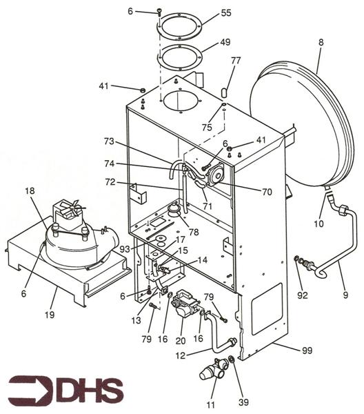 Exploded Diagram for GAS PIPE ASSY