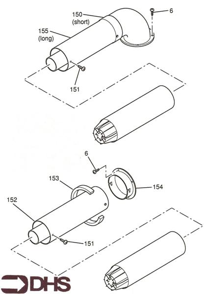 Exploded Diagram for FLUE ASSY