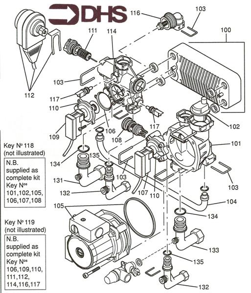 Exploded Diagram for HEAT EXCHANGER
