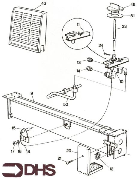 Exploded Diagram for BURNER