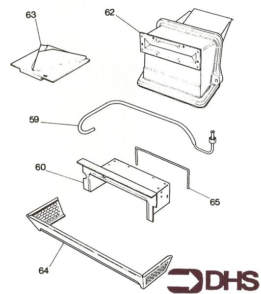 Exploded Diagram for DRAUGHT DIVERTER ASSY