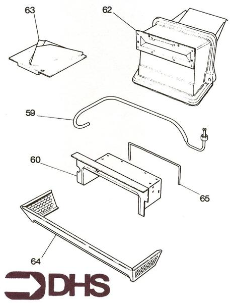 Exploded Diagram for DRAUGHT DIVERTER ASSY