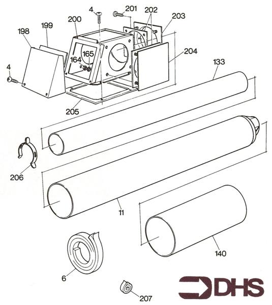 Exploded Diagram for FLUE ASSY
