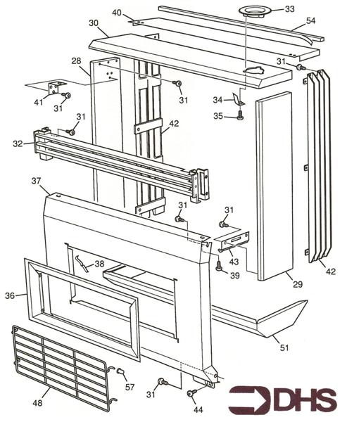 Exploded Diagram for FRONT PANEL