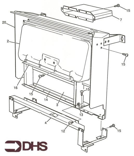 Exploded Diagram for HEAT EXCHANGER ASSY