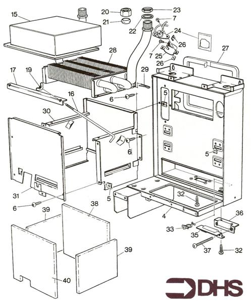 Exploded Diagram for HEAT EXCHANGER