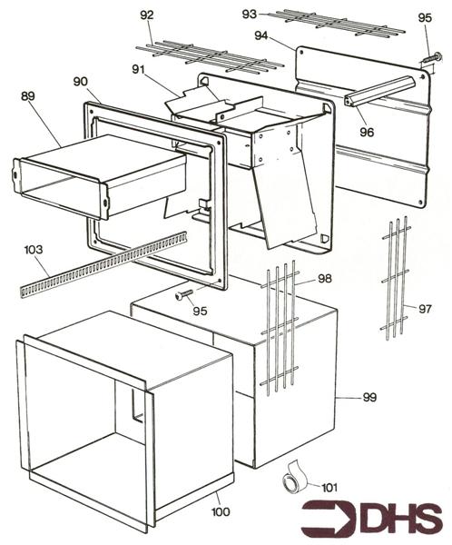 Exploded Diagram for AIR DUCT ASSY