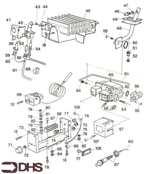 Exploded Diagram for THERMOSTAT ASSY