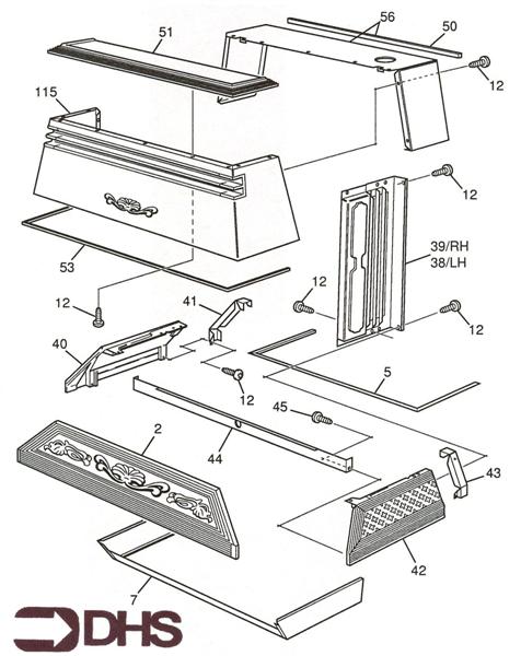 Exploded Diagram for CANOPY ASSY