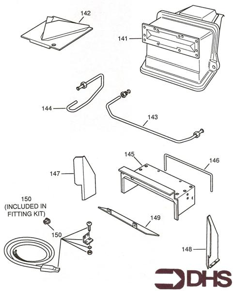 Exploded Diagram for DRAUGHT DIVERTER ASSY