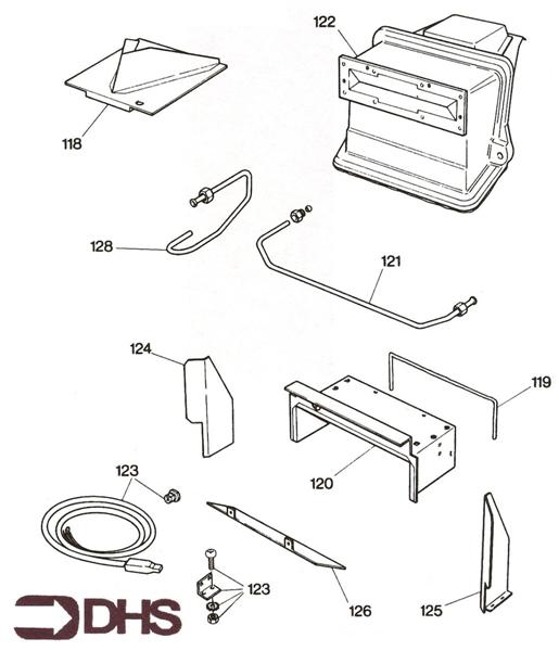 Exploded Diagram for DRAUGHT DIVERTER ASSY