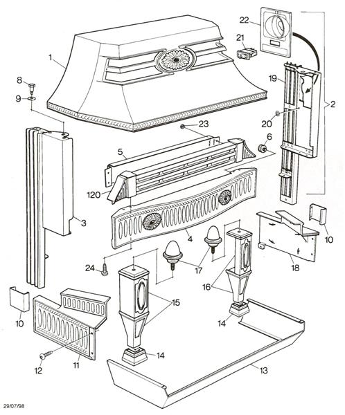 Exploded Diagram for CANOPY ASSY
