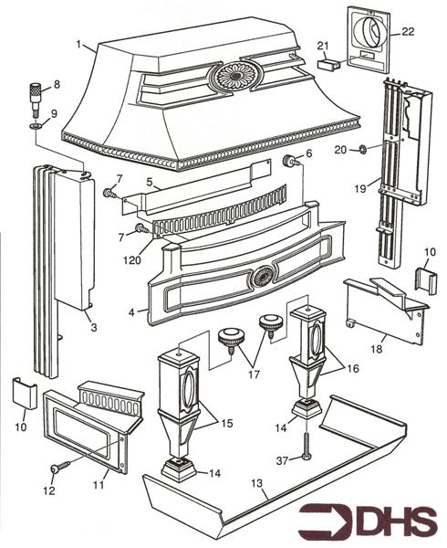 Exploded Diagram for CANOPY ASSY