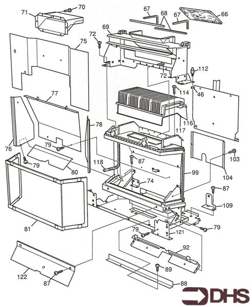 Exploded Diagram for GLASS FRAME ASSY