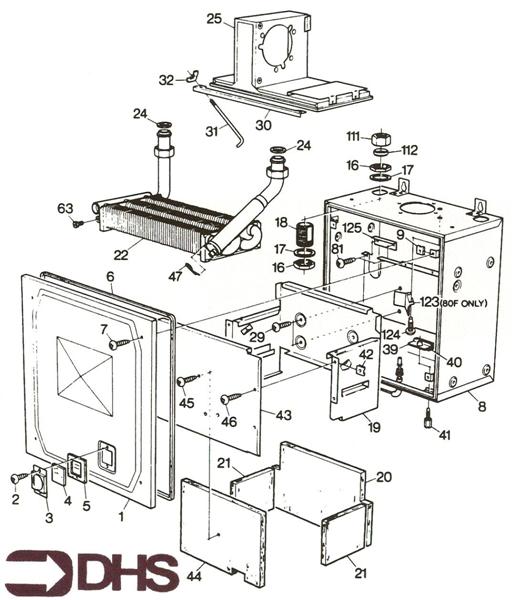 Exploded Diagram for HEAT EXCHANGER