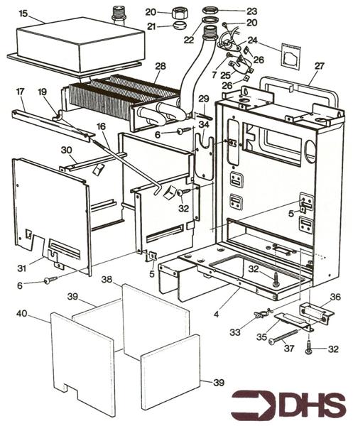 Exploded Diagram for HEAT EXCHANGER