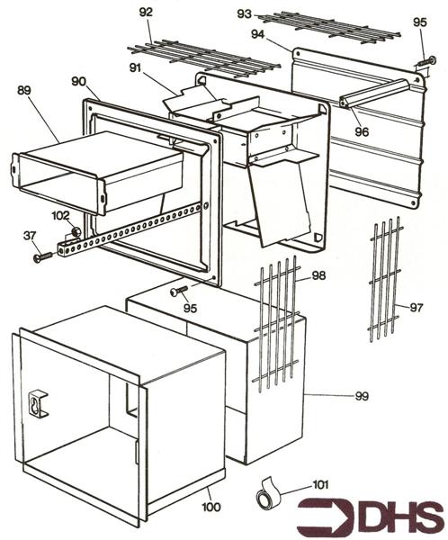 Exploded Diagram for FLUE ASSY