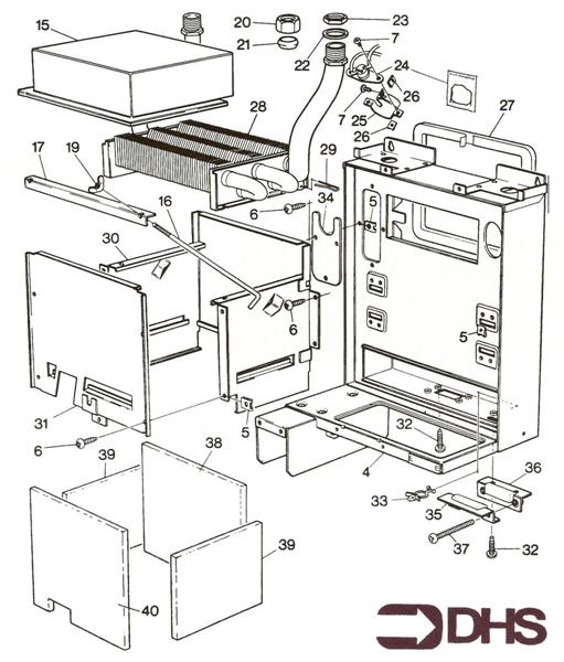 Exploded Diagram for HEAT EXCHANGER