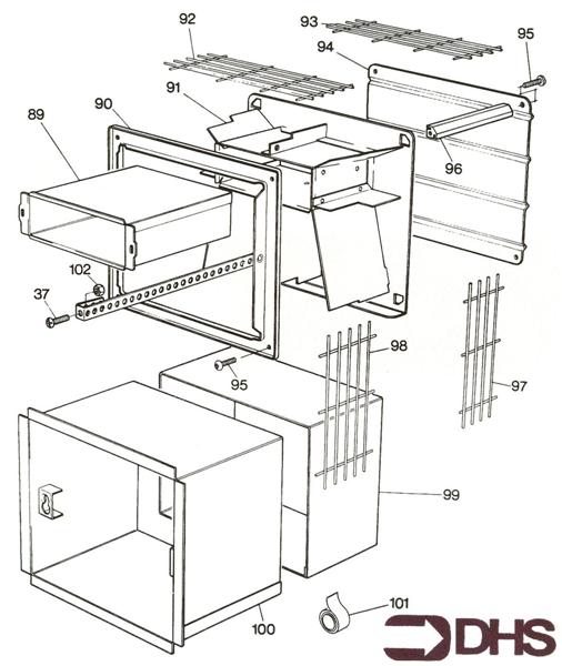 Exploded Diagram for AIR DUCT ASSY