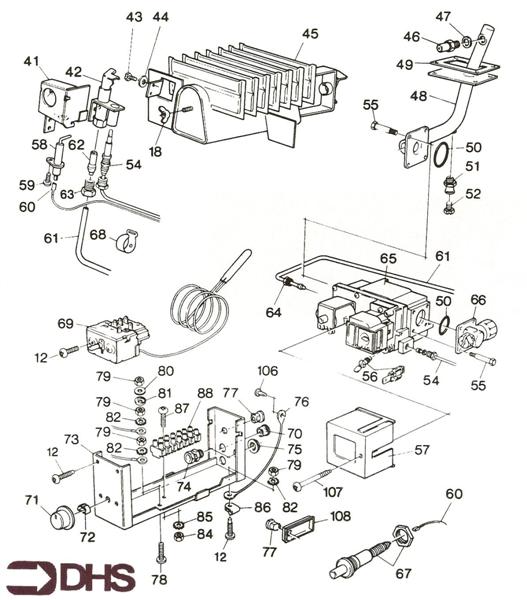 Exploded Diagram for THERMOSTAT ASSY