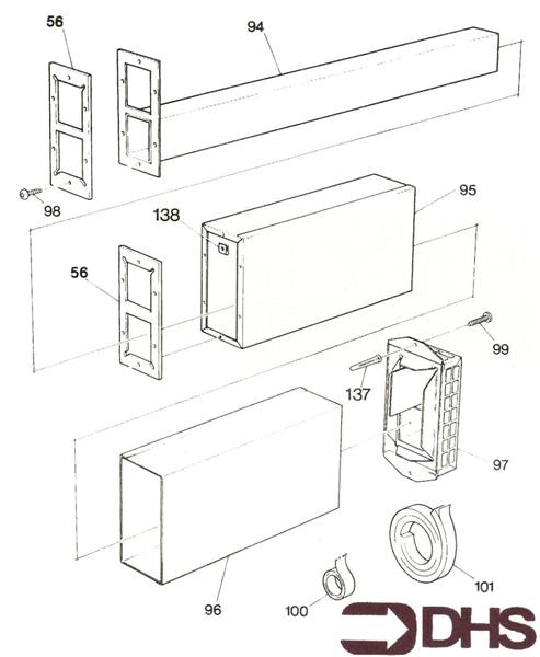 Exploded Diagram for AIR DUCT ASSY