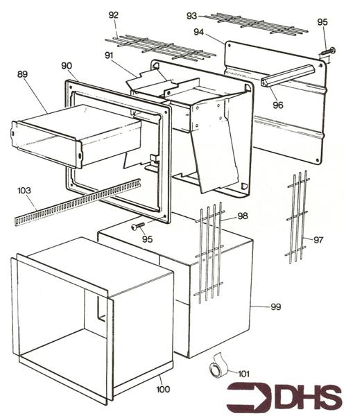 Exploded Diagram for AIR DUCT ASSY
