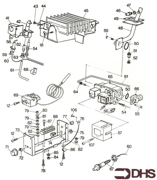 Exploded Diagram for THERMOSTAT ASSY