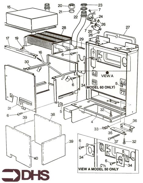 Exploded Diagram for HEAT EXCHANGER
