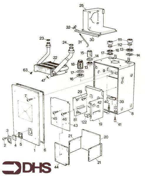 Exploded Diagram for HEAT EXCHANGER