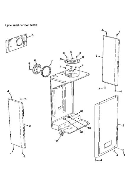 Exploded Diagram for CASING TO SN14999