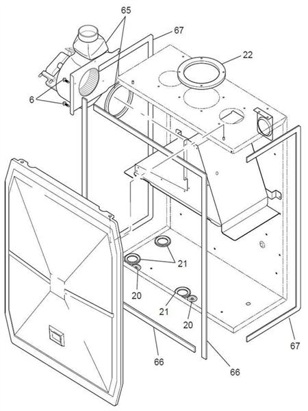 Exploded Diagram for INNER CASE, FAN ASSSY