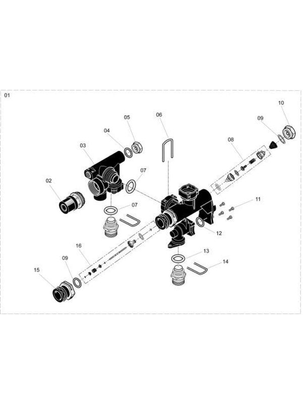 Exploded Diagram for HYDRAULICS VALVES