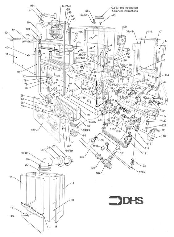 Exploded Diagram for COMPLETE MODEL WITH DIAGRAM