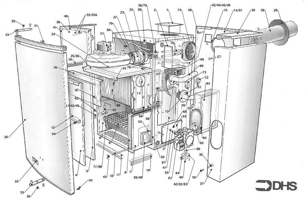 Exploded Diagram for COMPLETE MODEL WITH DIAGRAM