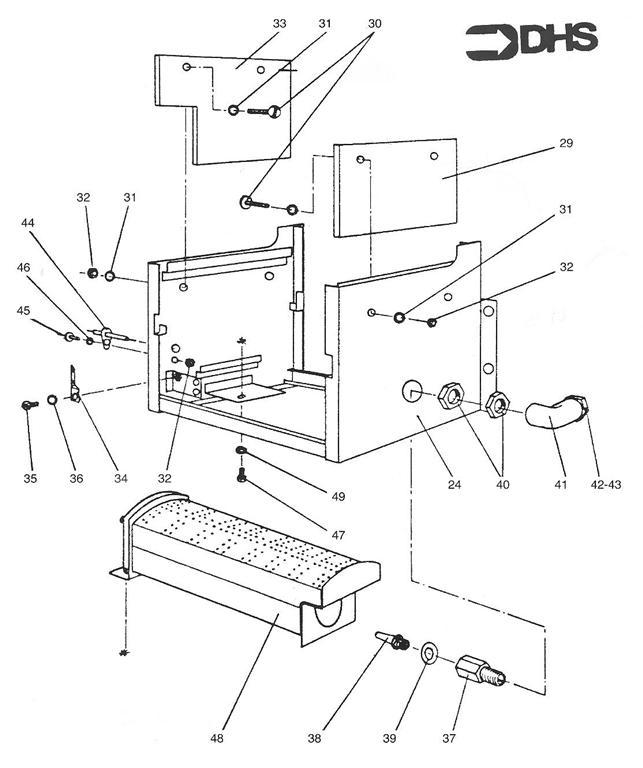 Exploded Diagram for COMBUSTION CHAMBER ASSEMBLY