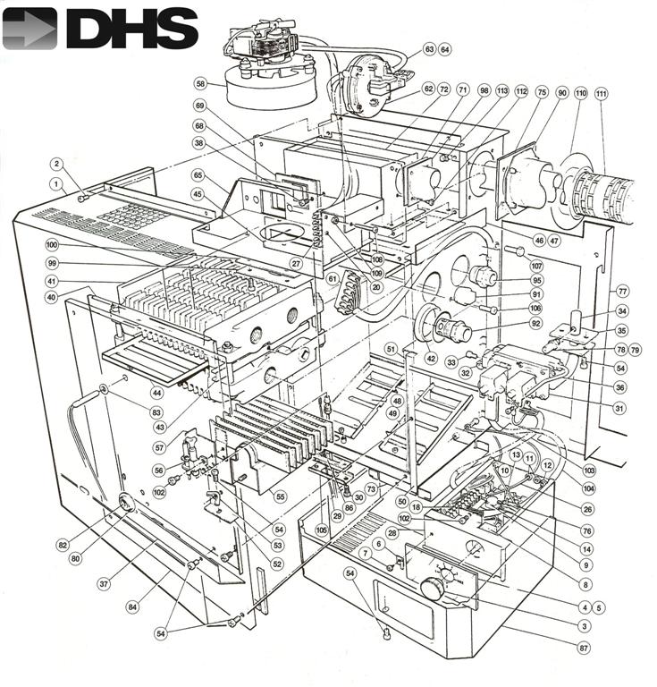 Exploded Diagram for COMPLETE MODEL WITH DIAGRAM