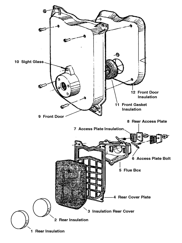 Exploded Diagram for FRONT AND REAR COVER PLATES