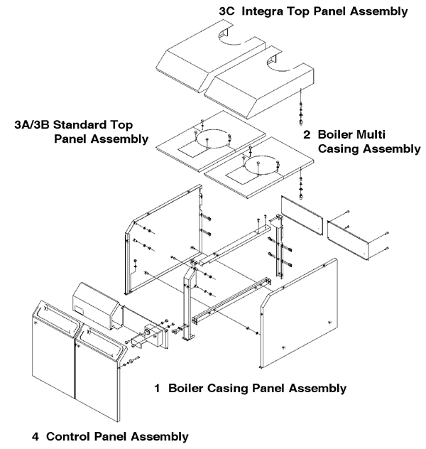 Exploded Diagram for CASING ASSEMBLY