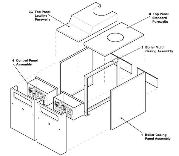 Exploded Diagram for CASING ASSEMBLY