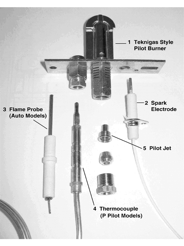 Exploded Diagram for PILOT ASSEMBLY TEKNIGAS 1980/8