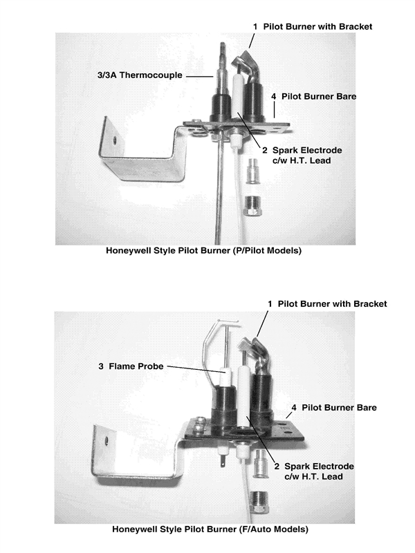 Exploded Diagram for PILOT ASSEMBLY HONEYWELL 1984/