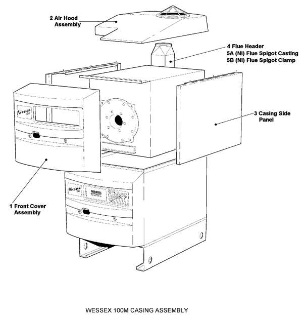 Exploded Diagram for CASING ASSEMBLY