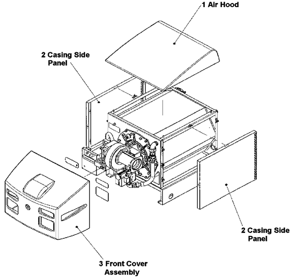 Exploded Diagram for CASING ASSEMBLY