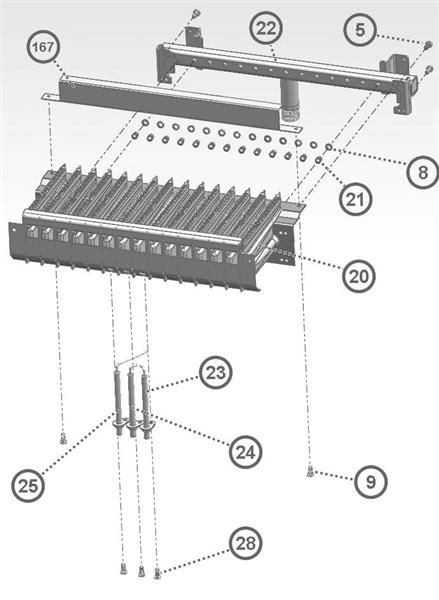 Exploded Diagram for BURNER GROUP
