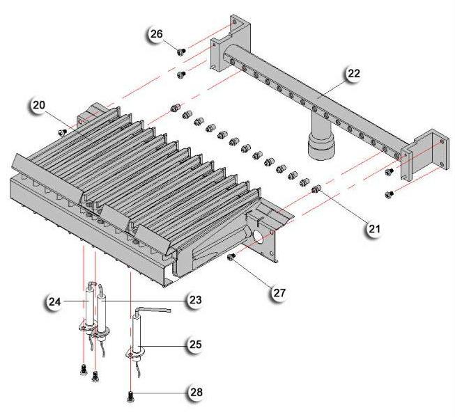Exploded Diagram for BURNER GROUP