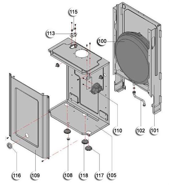 Exploded Diagram for MAIN FRAME