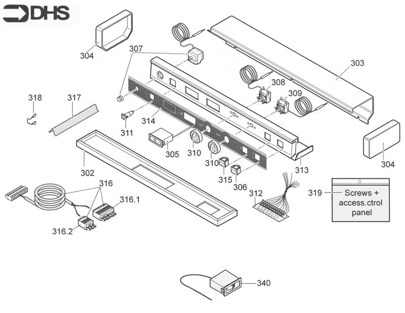 Exploded Diagram for STANDARD CONTROL PANEL