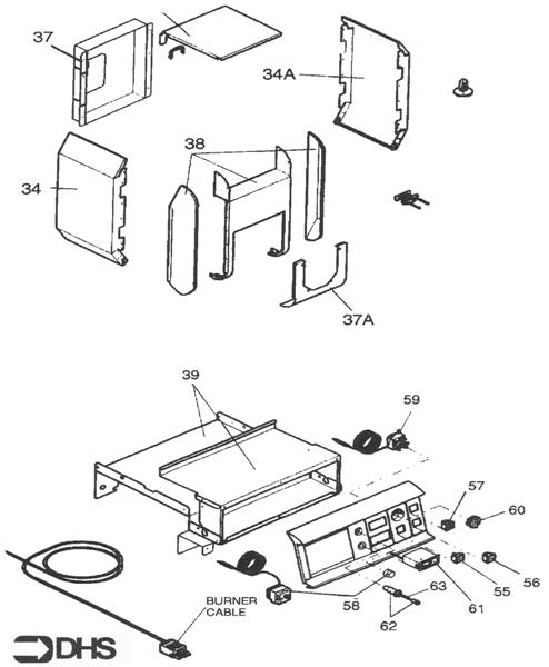 Exploded Diagram for CONTROL PANEL ASSY