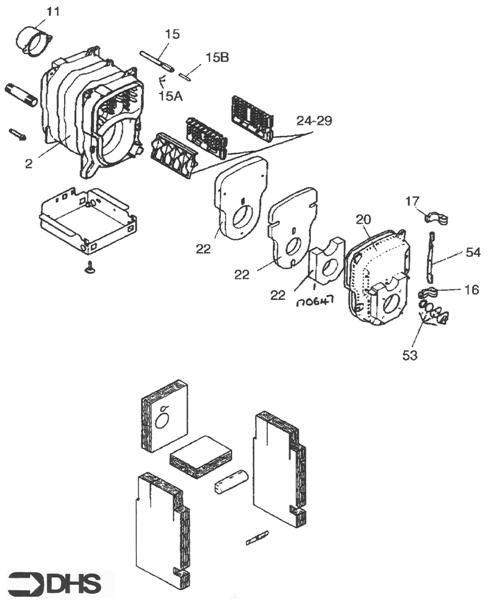Exploded Diagram for BOILER BODY ASSY